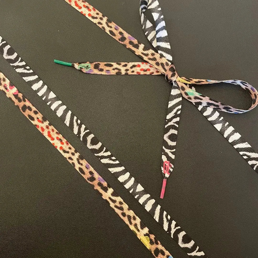 PACK DE 2 CORDONES - LEOPARD Y ZEBRA BLACK