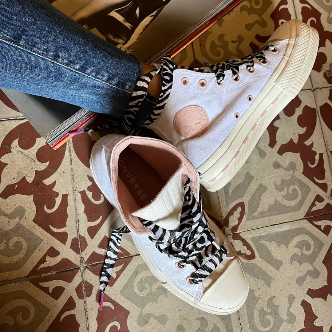 PACK DE 2 CORDONES - LEOPARD Y ZEBRA BLACK